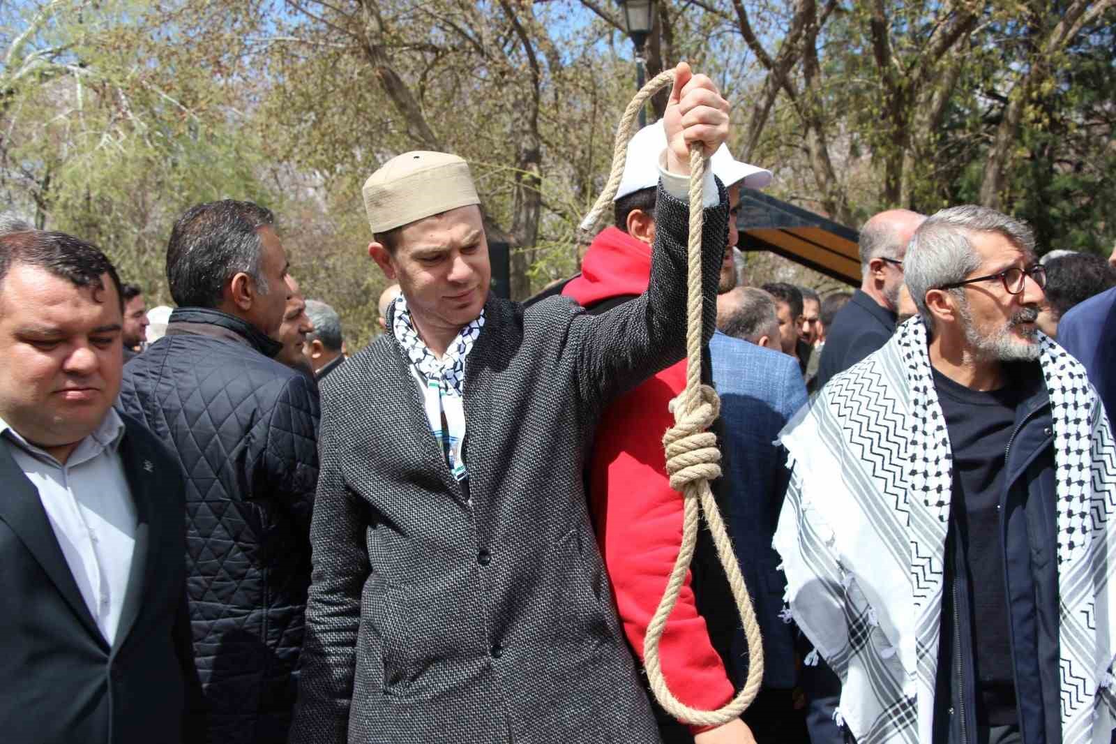Gaziantep’te İsrail’in "idam yasası" protesto edildi
