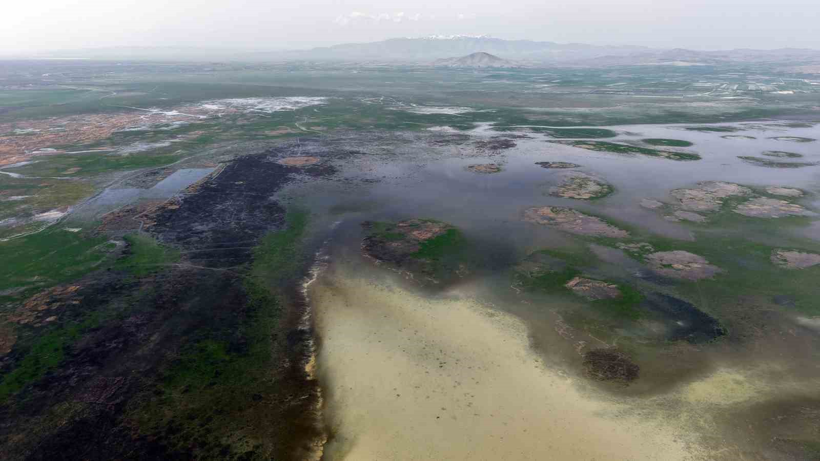 Akşehir Gölü 8 yıl aradan sonra su tutmaya başladı
