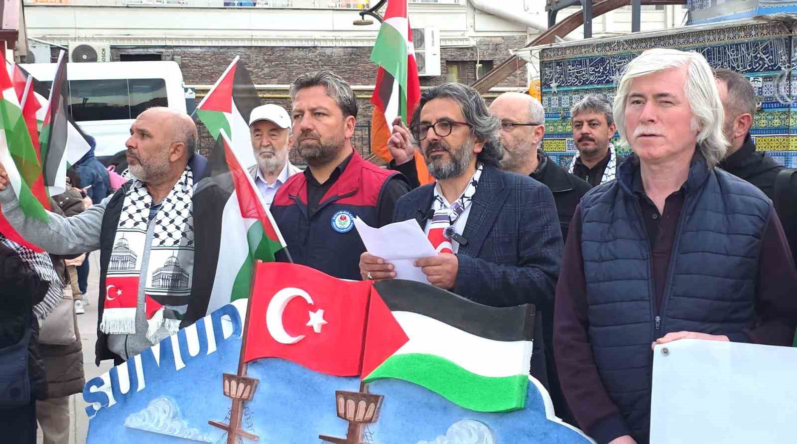 Kütahya’da Sumud Filosu’na yapılan saldırıya tepki

