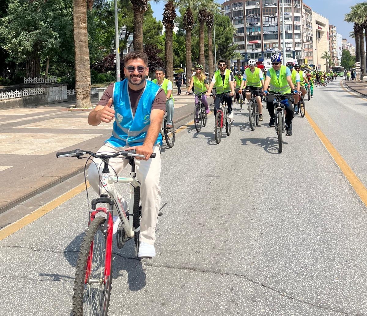 Denizli’de pedallar sağlıklı yaşam için çevrildi
