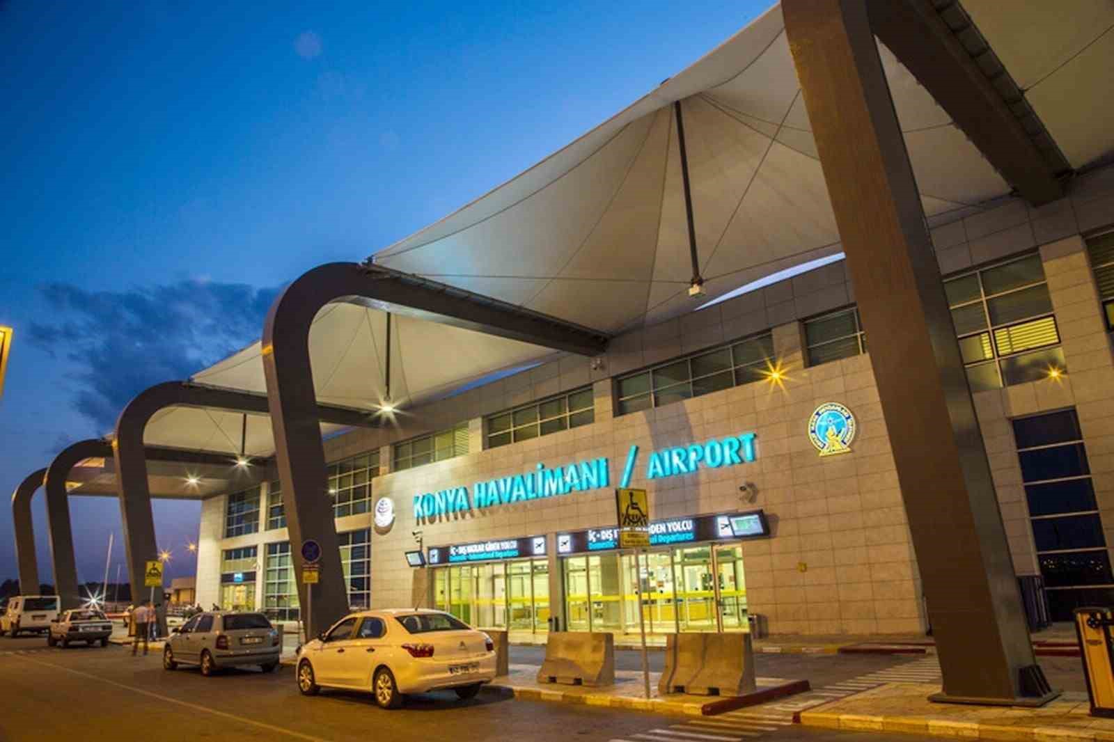 Konya Havalimanı ağustos ayında 115 bin 268 yolcuya hizmet verdi
