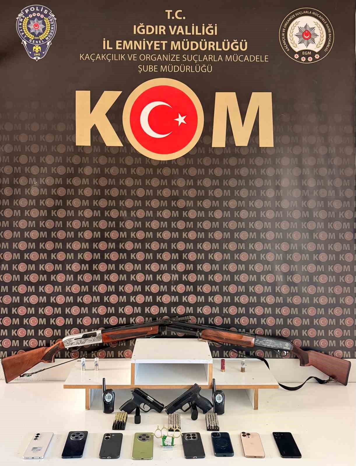 Iğdır merkezli 7 ilde "Sokaklar Güvende Iğdır" operasyonu: 12 gözaltı
