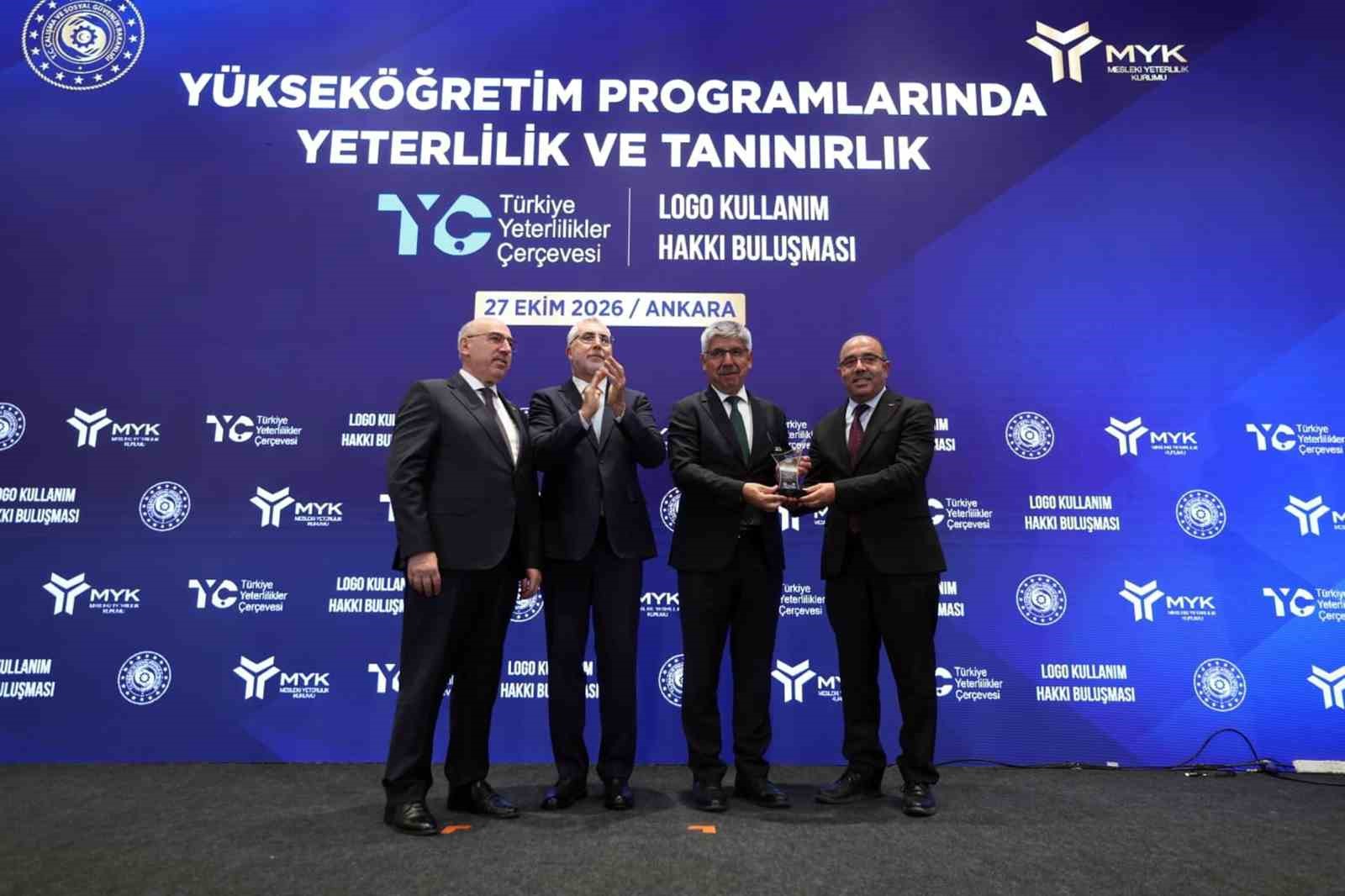 MSKÜ’nün TYÇ başarısı ödülle taçlandı
